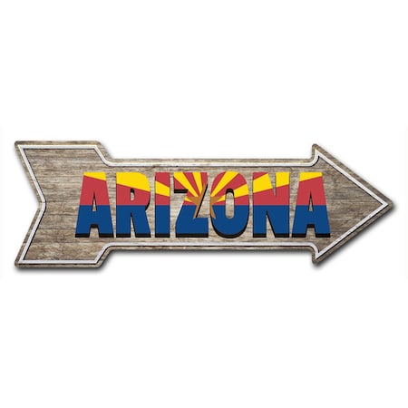 Signmission Arizona Arrow Decal Funny Home Decor 24in Wide D-A-8-999968